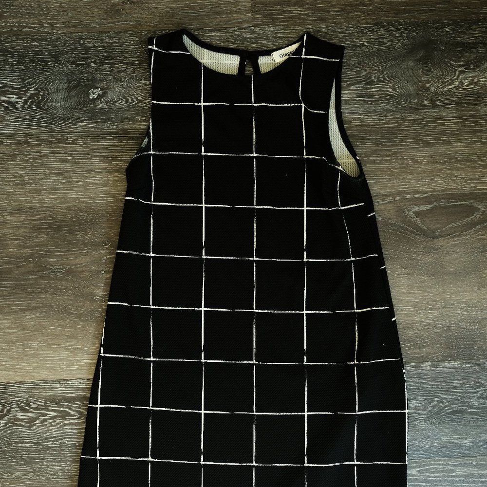Black + White Mini Dress